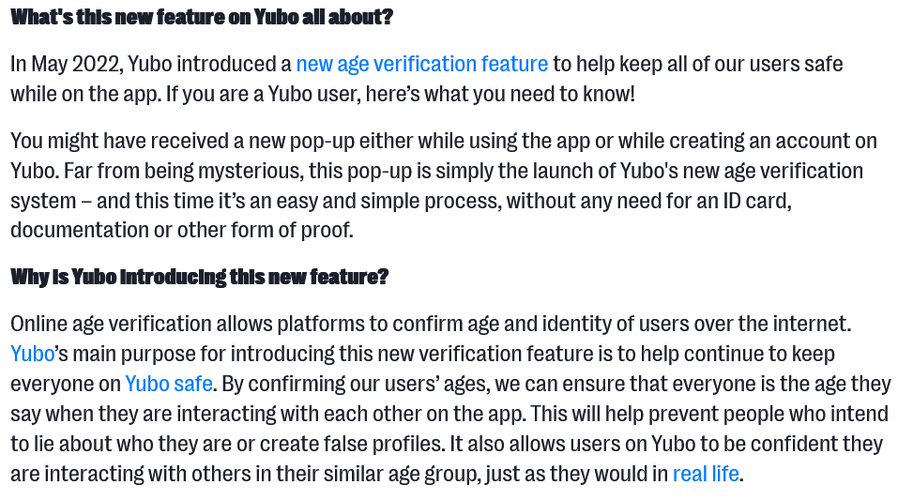 Screenshot 2022 11 05 at 18 08 20 Yubos new age verification feature helps keep you safe