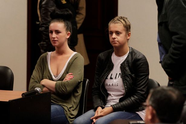 0 McCollum Connolly and Melissa Reid attend court at the Justice Court of Callao