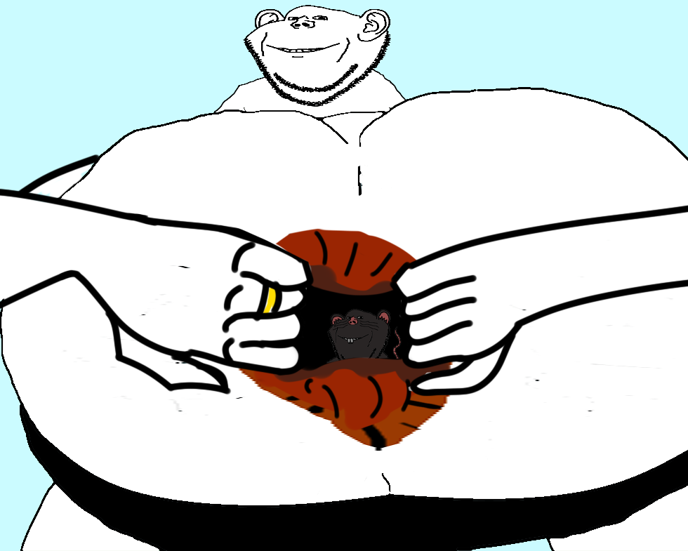 6776 2soyjaks animal anus arm coinslot ear goatse grey skin hand holding object mouse nikocado