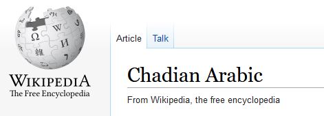 Chadian arabic