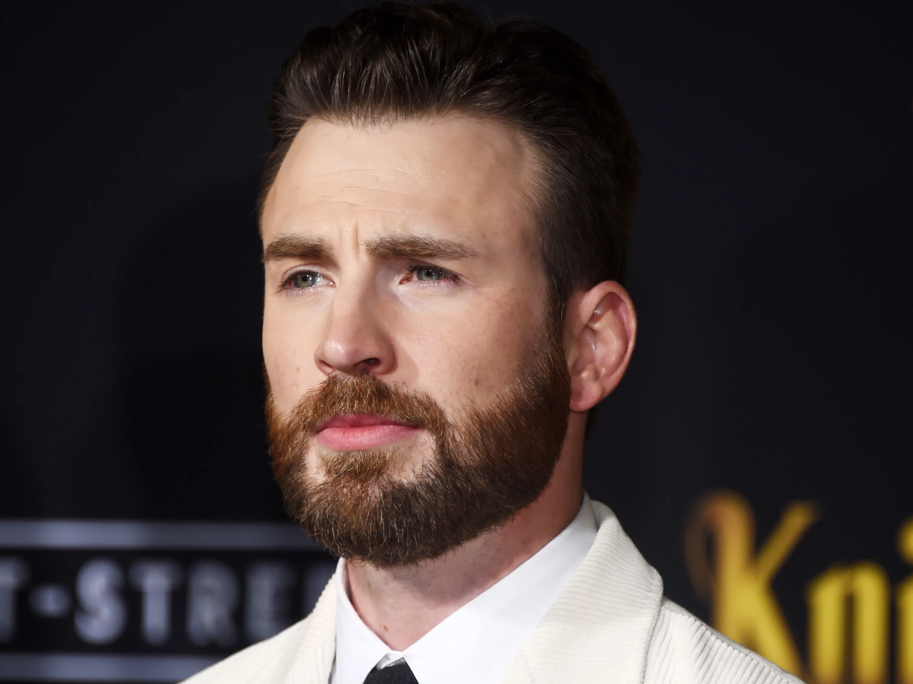 Chris evans mustache 1