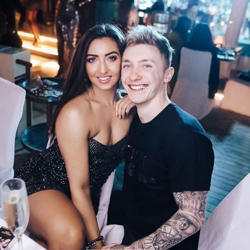 Nile Wilson With his girlfriend scaled