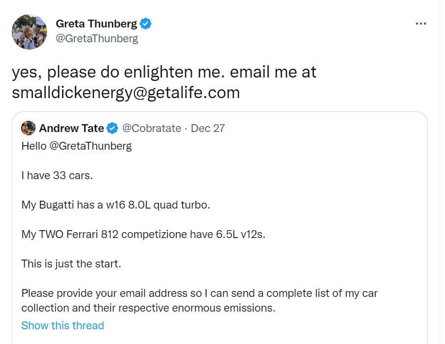 Tweet greta Tweet greta