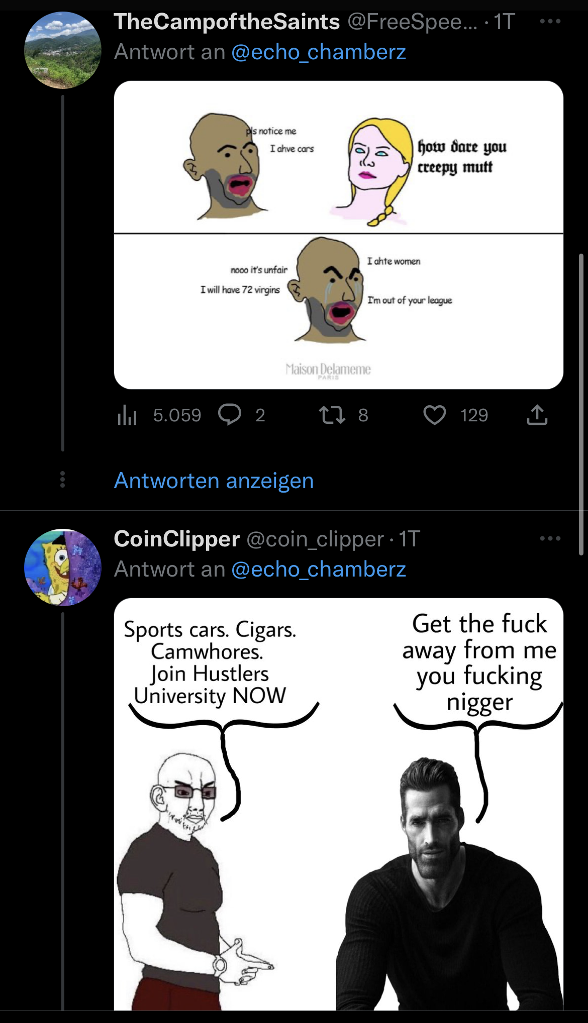Antwort an echo chamberz