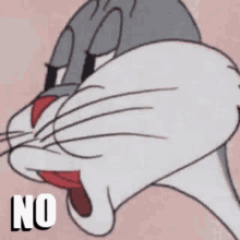 No bugs bunny