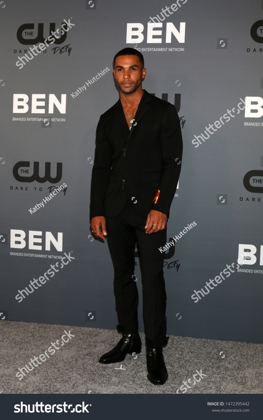 Stock photo los angeles aug lucien laviscount at the cw summer tca all star party at the bever