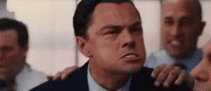 Angry wolf of wall street