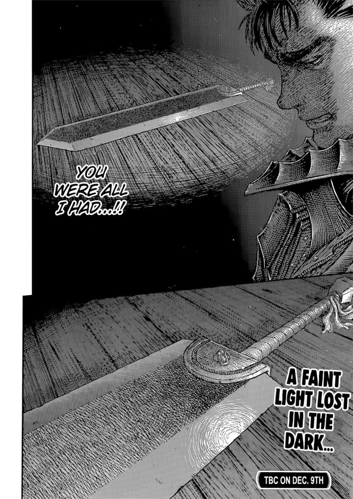 Berserk Chapter 370 manga final page Guts