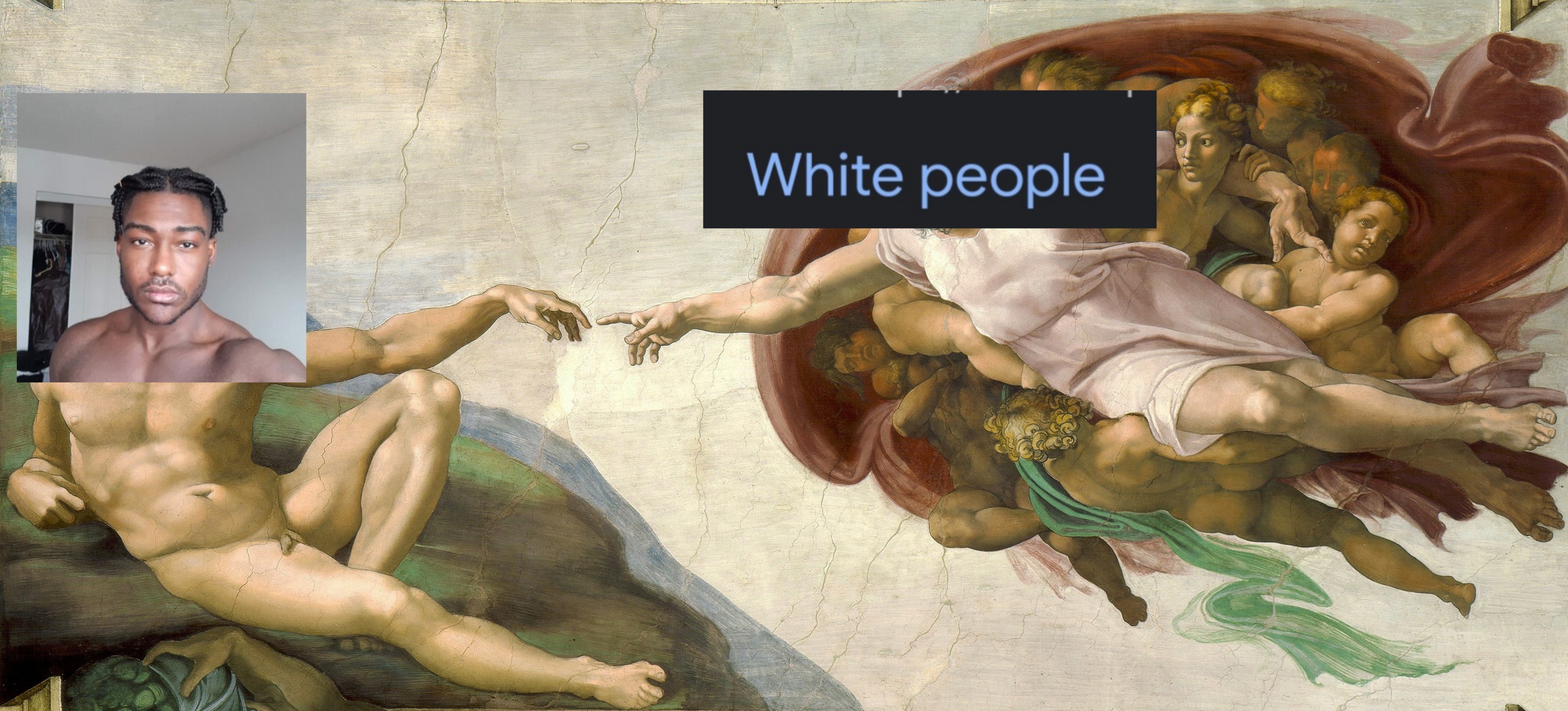 Michelangelo   Creation of Adam cropped