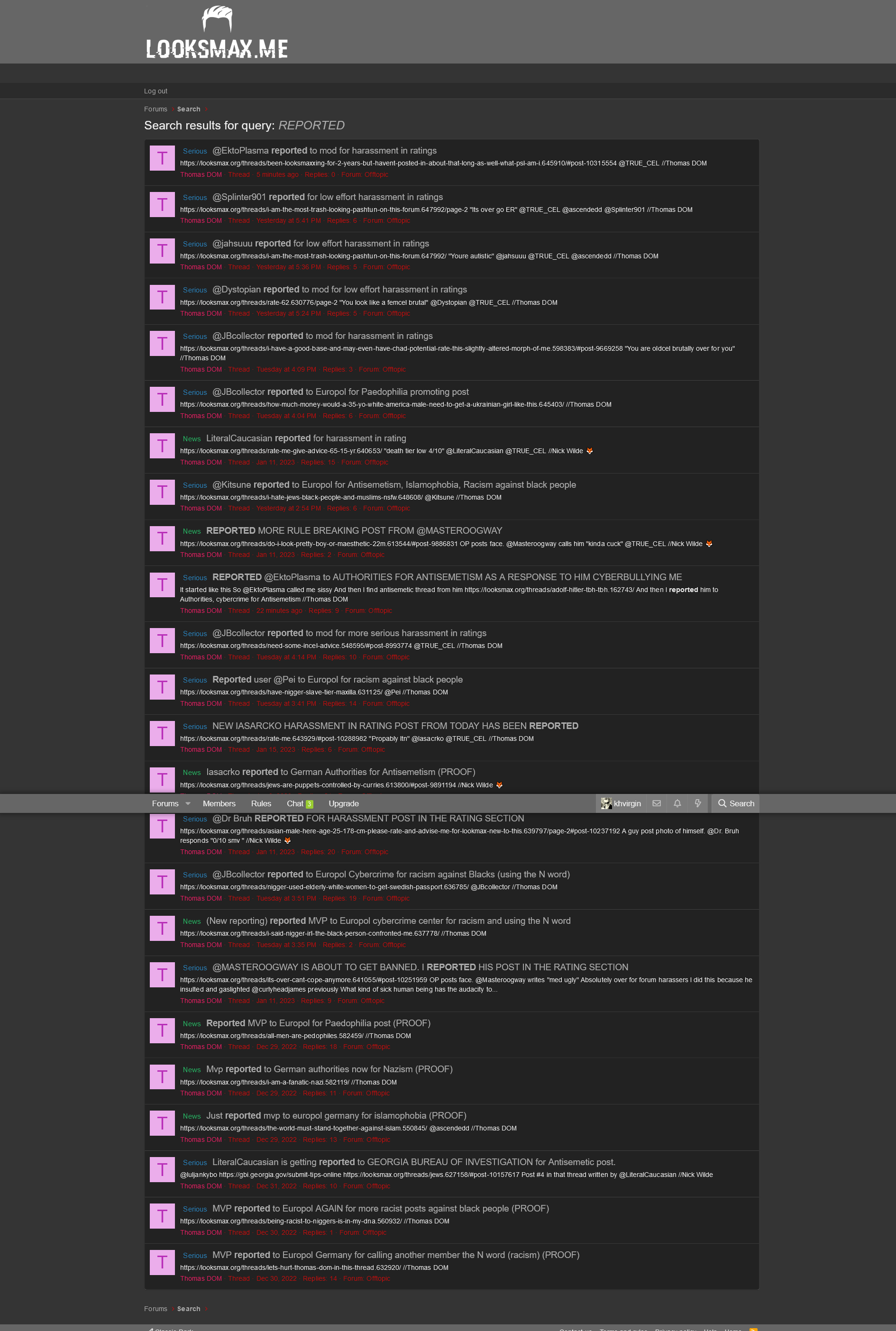 Screenshot 2023 01 23 at 18 29 59 Search results for query REPORTED