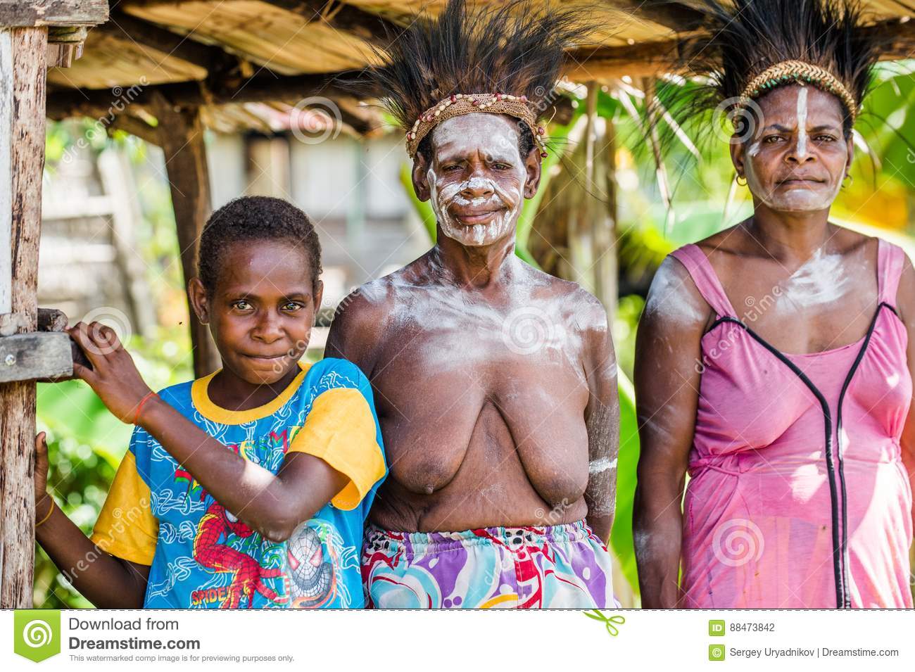 Papuan women asmat tribe youw village atsy district new guinea indonesia may portrait woman sm
