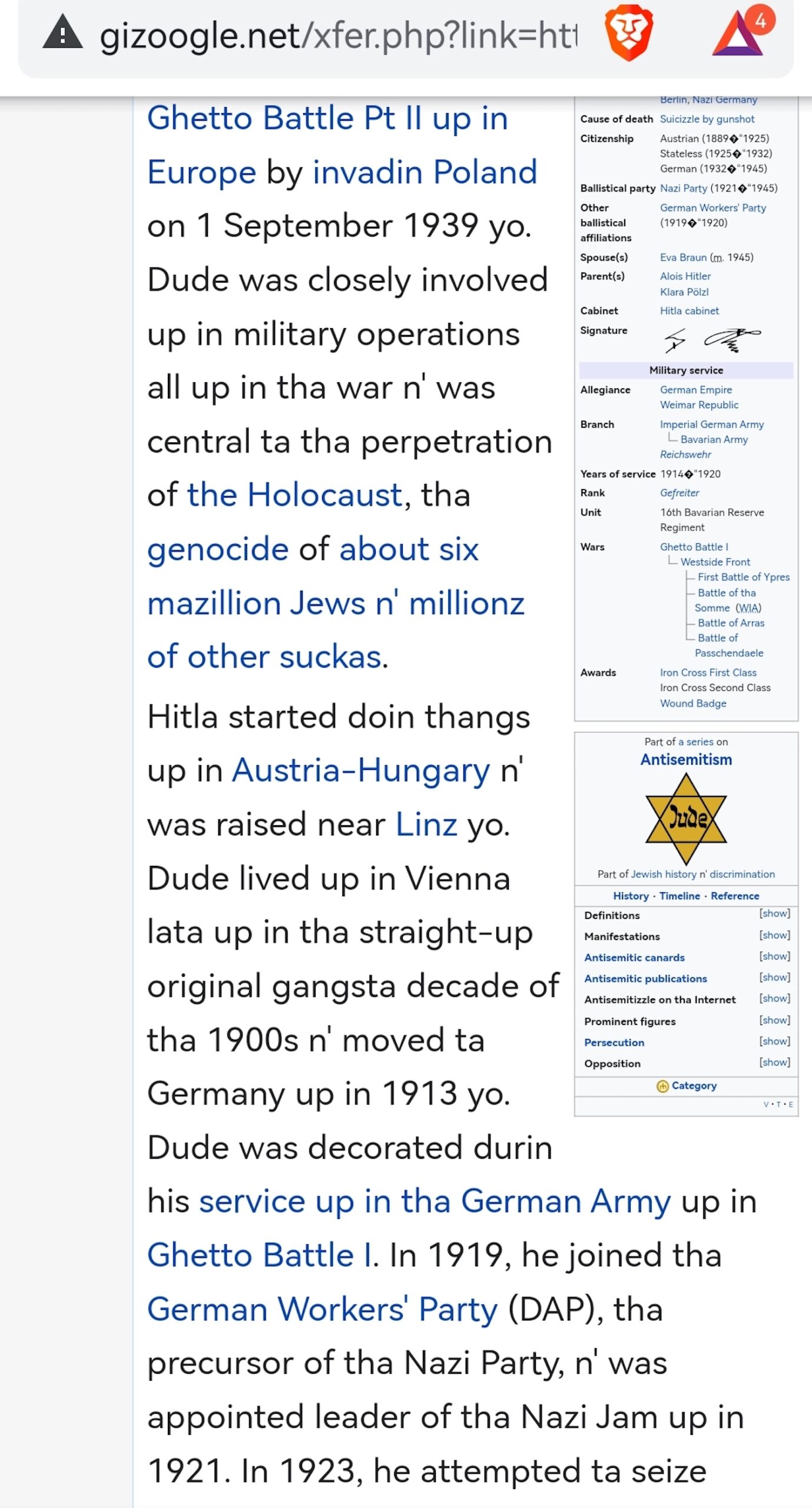 Holocaust ghetto