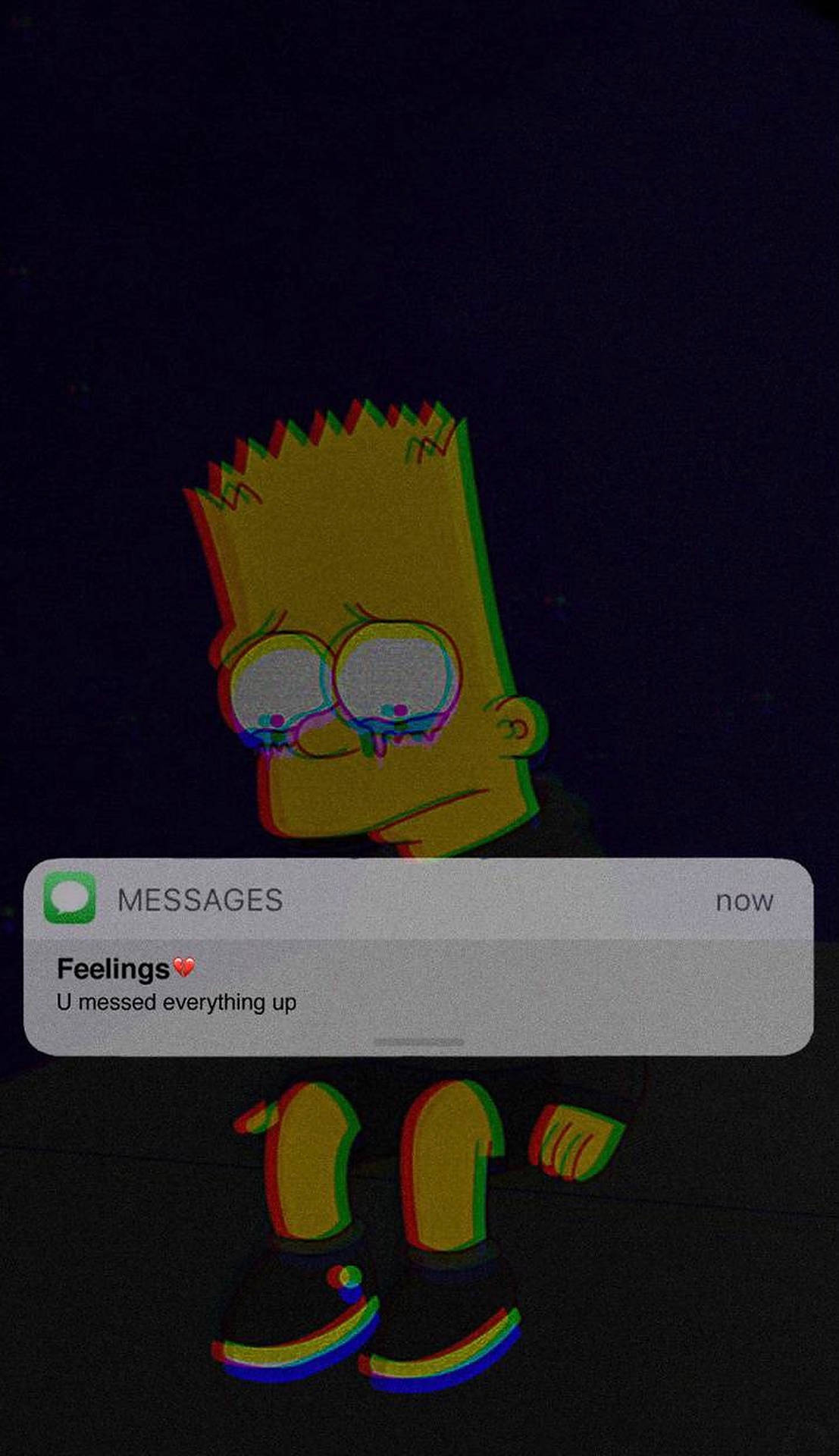 Sad bart simpsons phone message vnypzkuorhbmkcb4