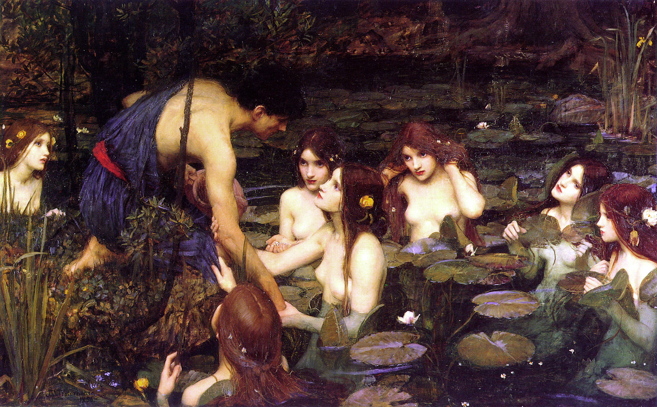 Waterhouse Hylas and the Nymphs Manchester Art Gallery 189615