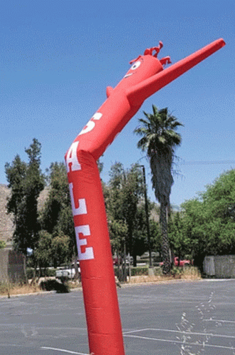 Inflatable tube man air dancer