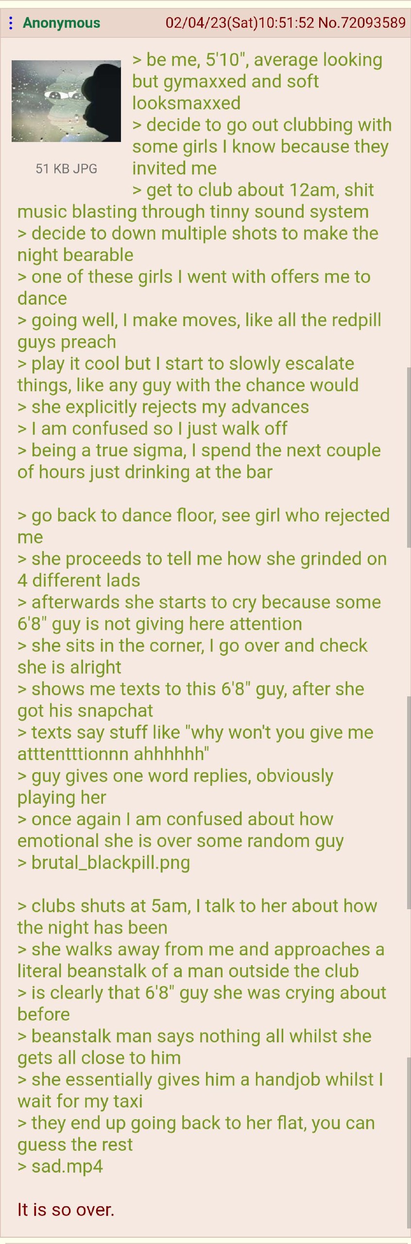 Anon brutal blackpill