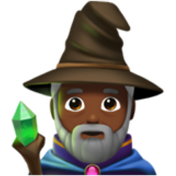Man mage medium dark skin tone