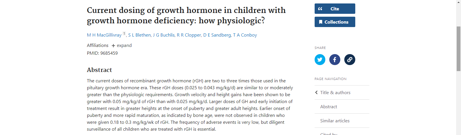 GROWTH HORMONE DEFICINY