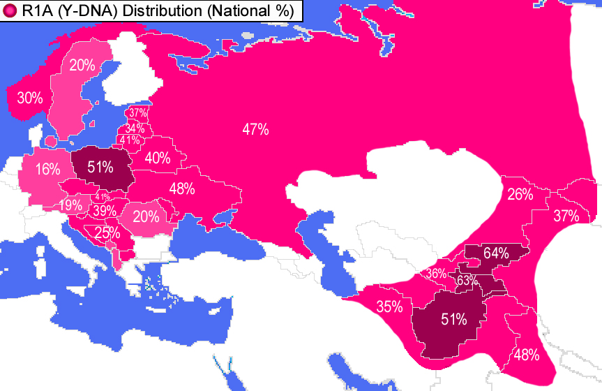 R1a distribution Eurasia