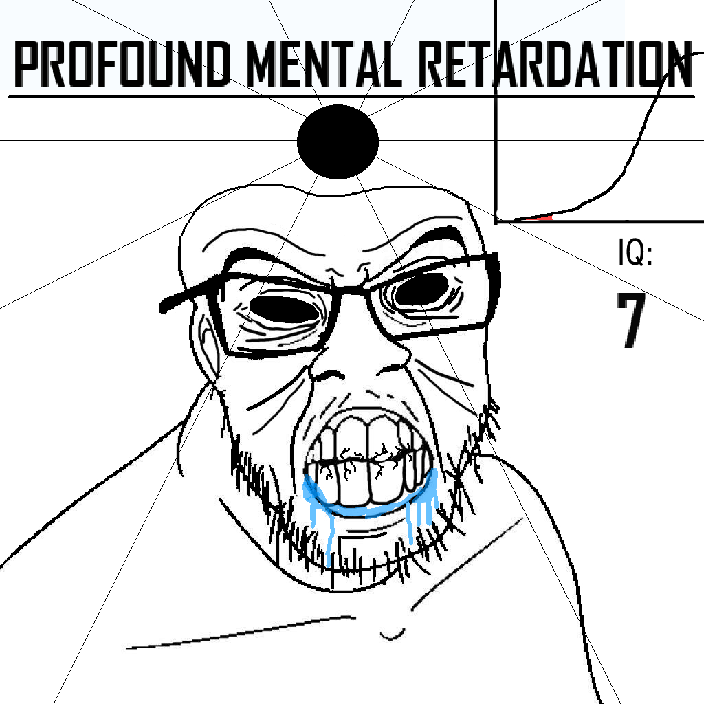 28611 clenched teeth closed mouth cracked teeth drool ear glasses iq profound mental retardati