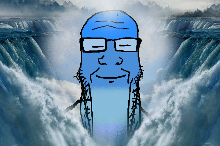 2998 animated blue blue skin calm closed eyes glasses open mouth pixiz smile soyjak stretched 