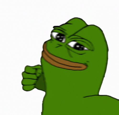 Crazy pepe the frog