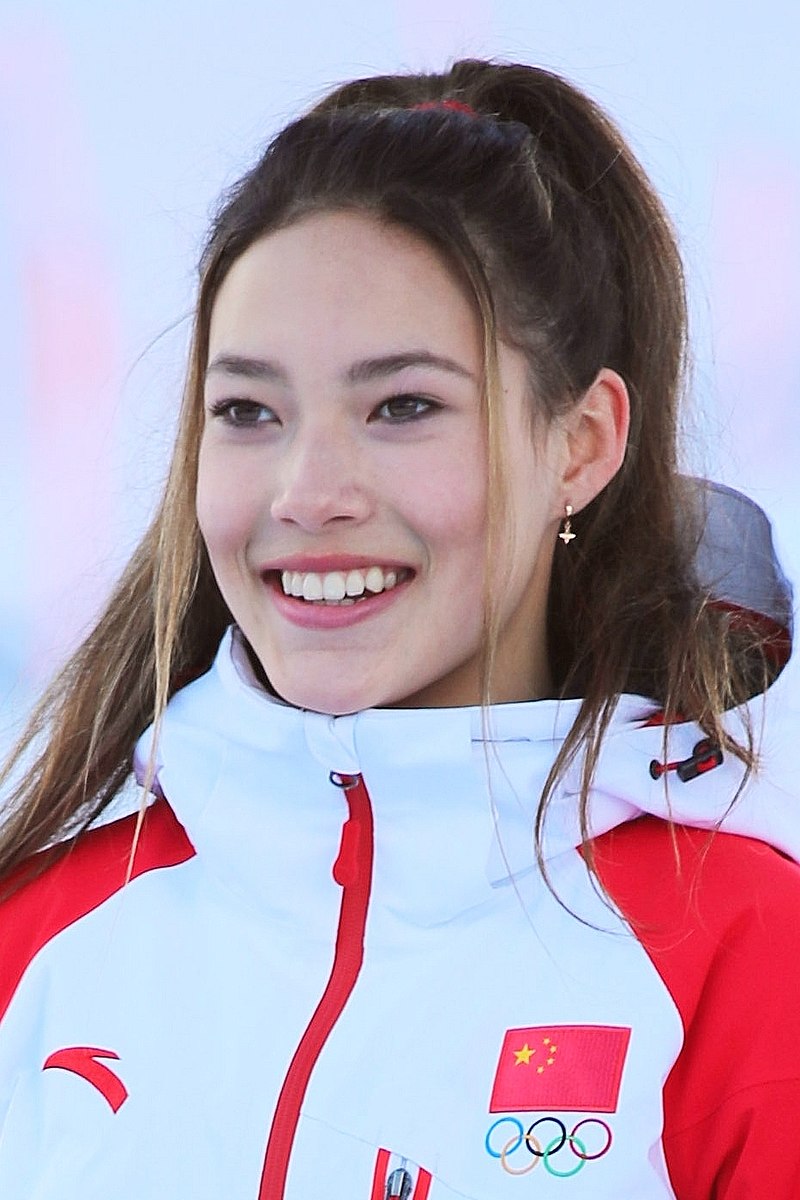 2020 01 18 Eileen Gu at the 2020 Winter Youth Olympics  Womens Freeski Slopestyle  Mascot C
