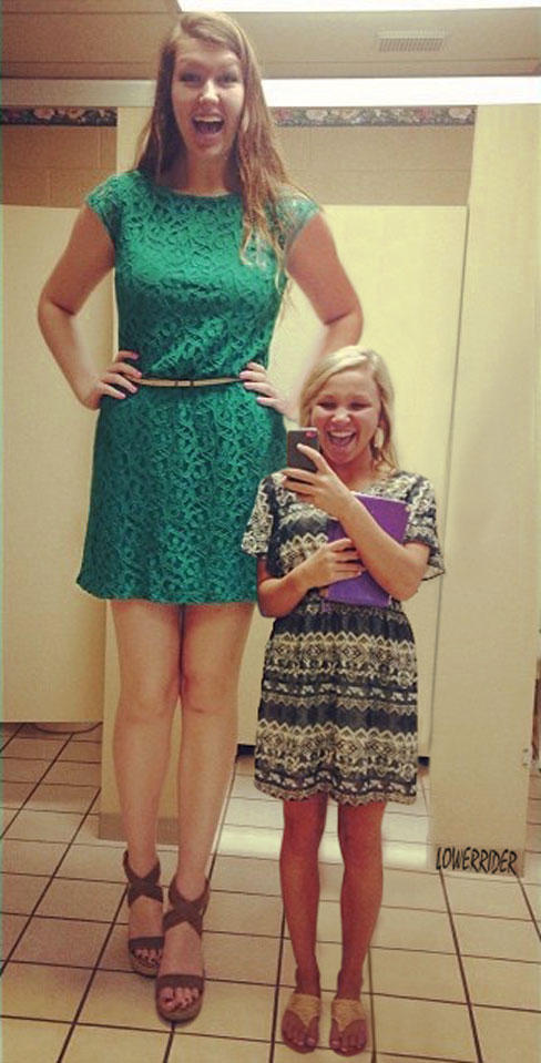 Tall girl short girl compare by lowerrider d8cyjoa fullview