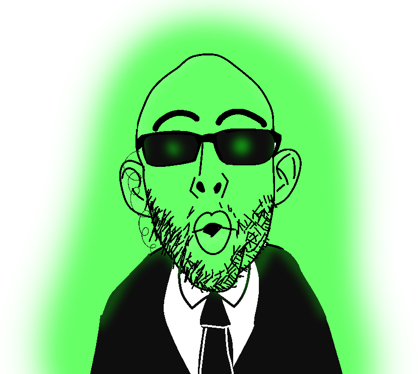 2233 central intelligence agency clothes ear glasses glowie glowing green half open mouth soyj