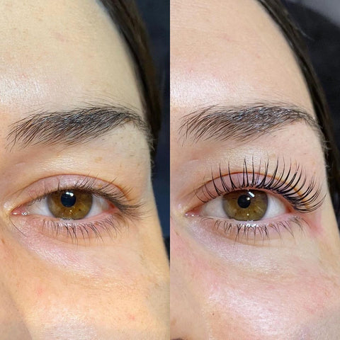 Lash Lift Before and After Using Nicky Lashes 480x480