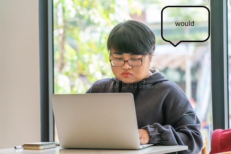 3354010 fat asian short hair woman working laptop fat asian short hair woman working her lapto