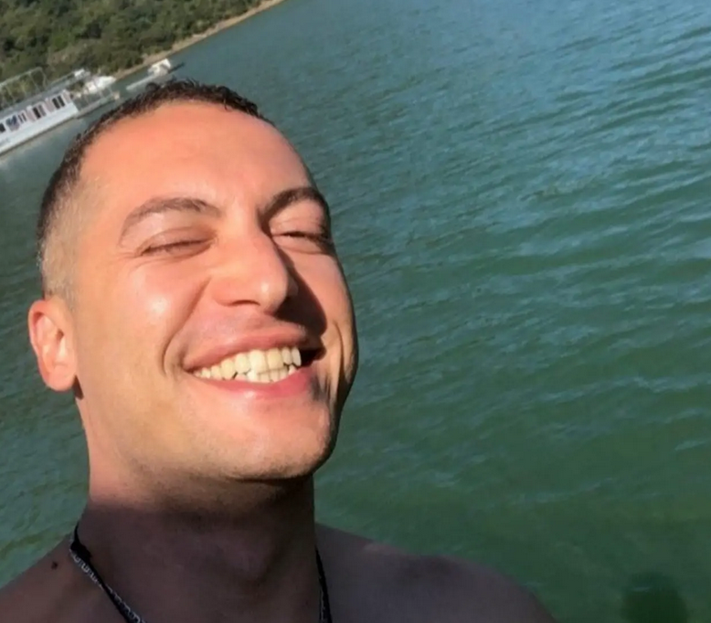 He was smiling