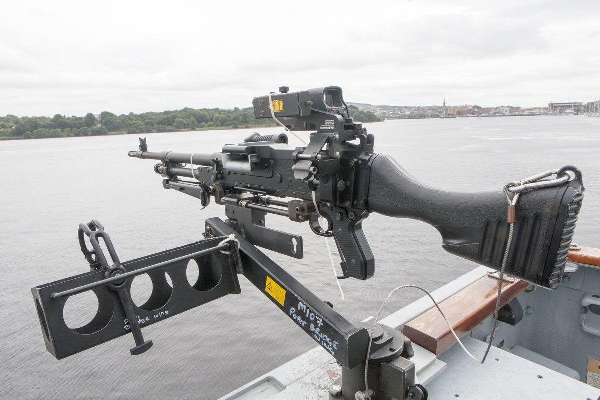 One of two of hms pembrokes general purpose machine guns news photo 1633016391