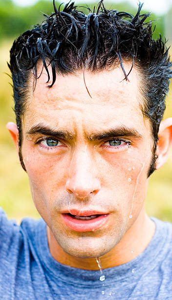 black hair blue eyes