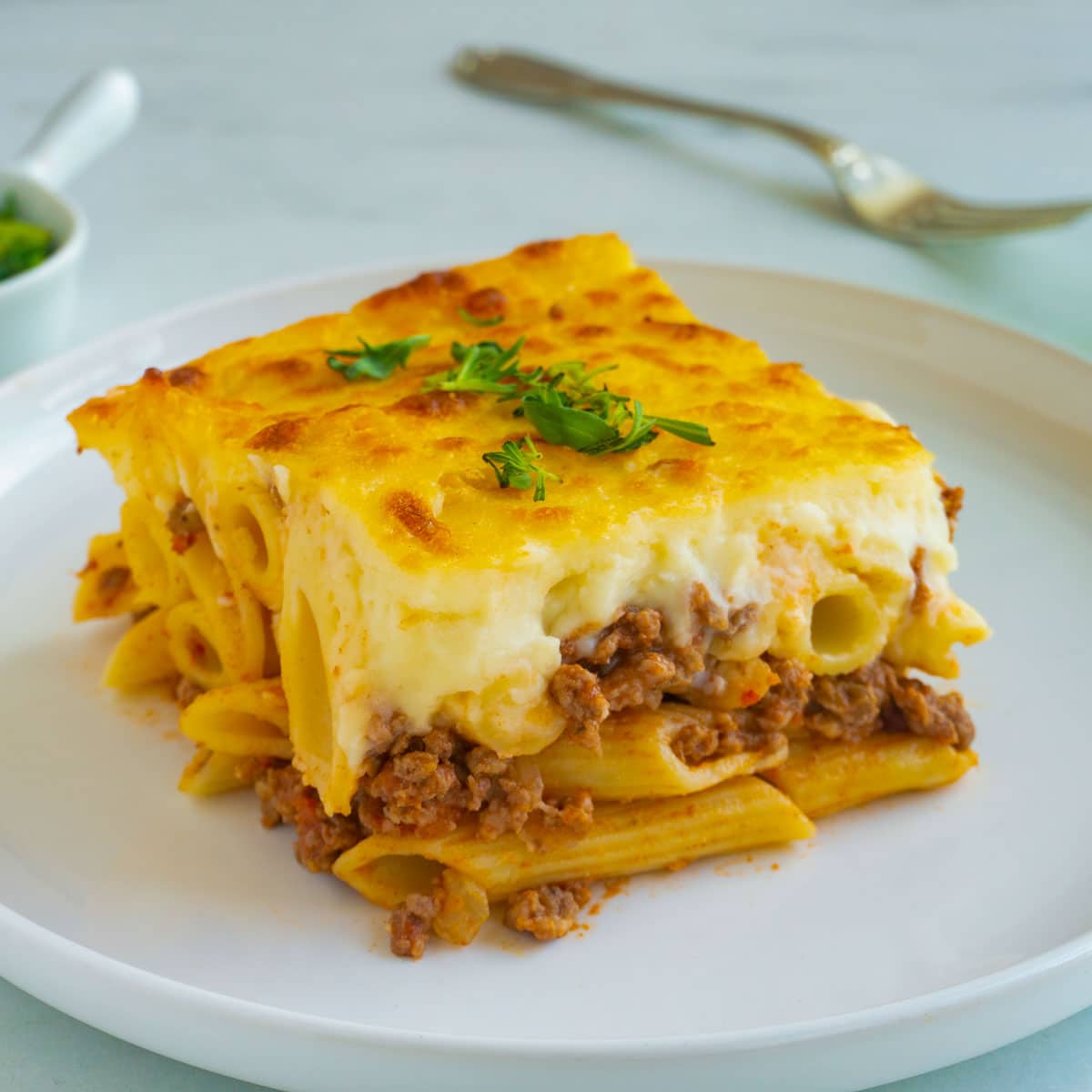 Egyptian Macarona Bechamel Featured