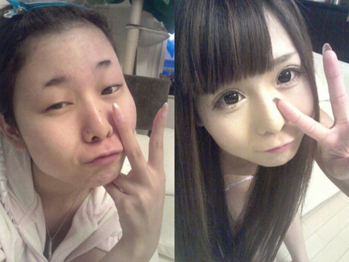 2396 174876809 asian girls before and after makeup 06