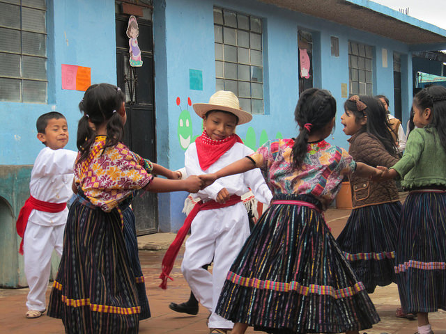 Maya schoolchildren