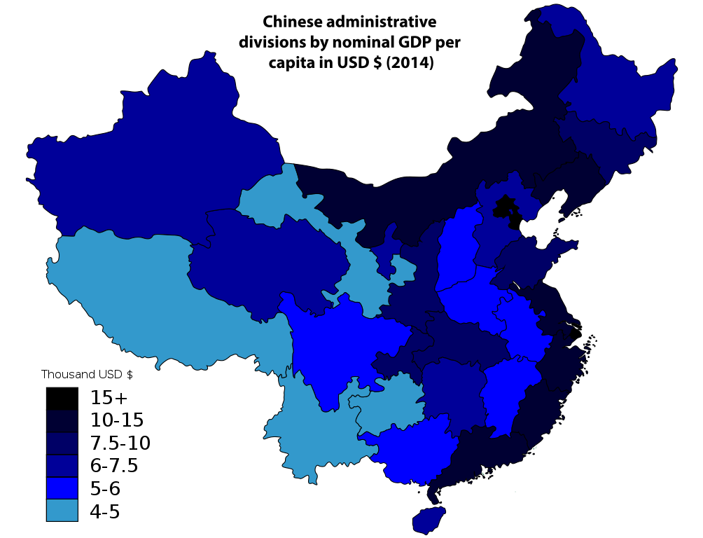 China  Nominal GDP per capita USD