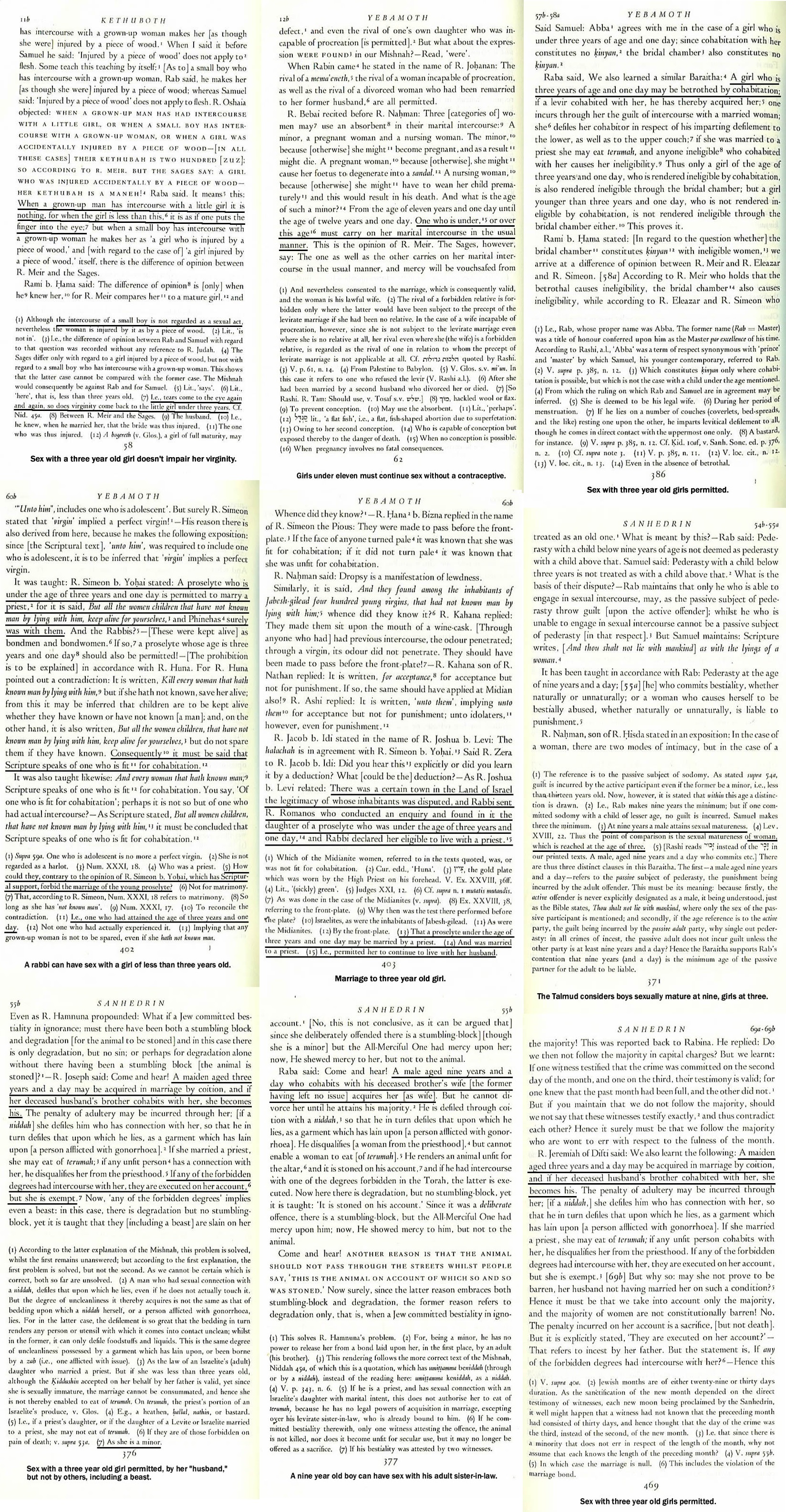 Talmud pedophilia