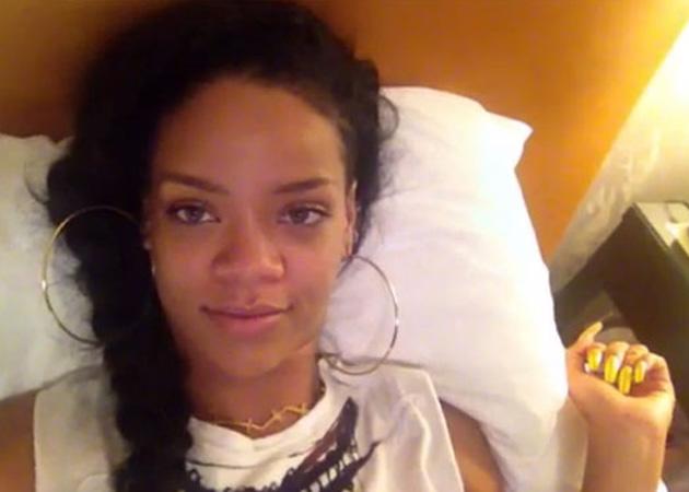 Rihanna no makeup not happy size zero