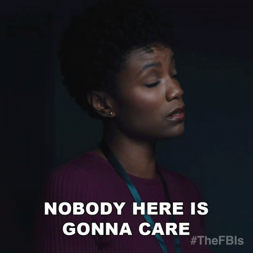 Nobody is here is gonna care tiffany wallace
