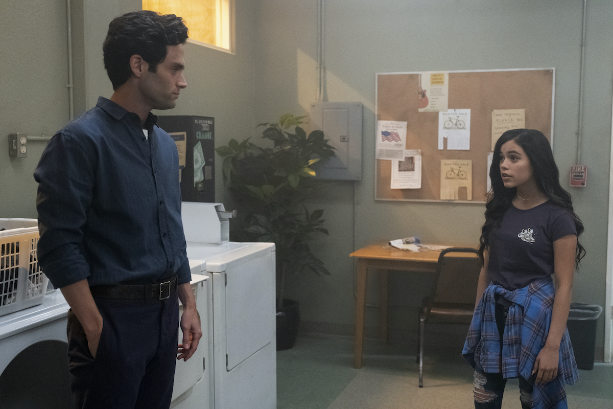 You stars Penn Badgley and Jenna Ortega