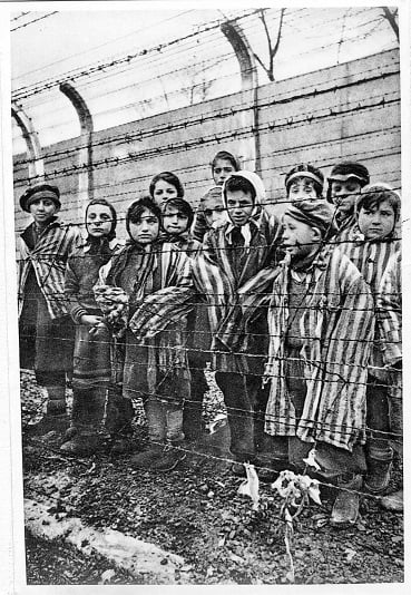 Child survivors of the auschwitz concentration camp