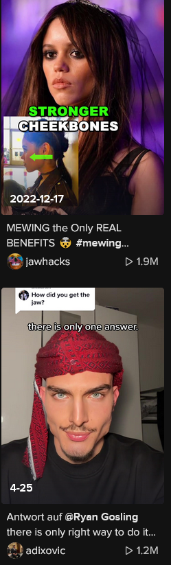 Screenshot 2023 05 16 at 07 52 33 Cerca looksmax su TikTok Ricerca TikTok