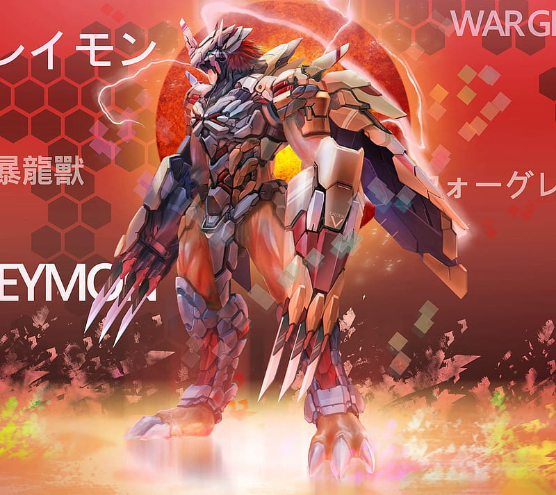 HD wallpaper wargreymon digimon digital greymon monster