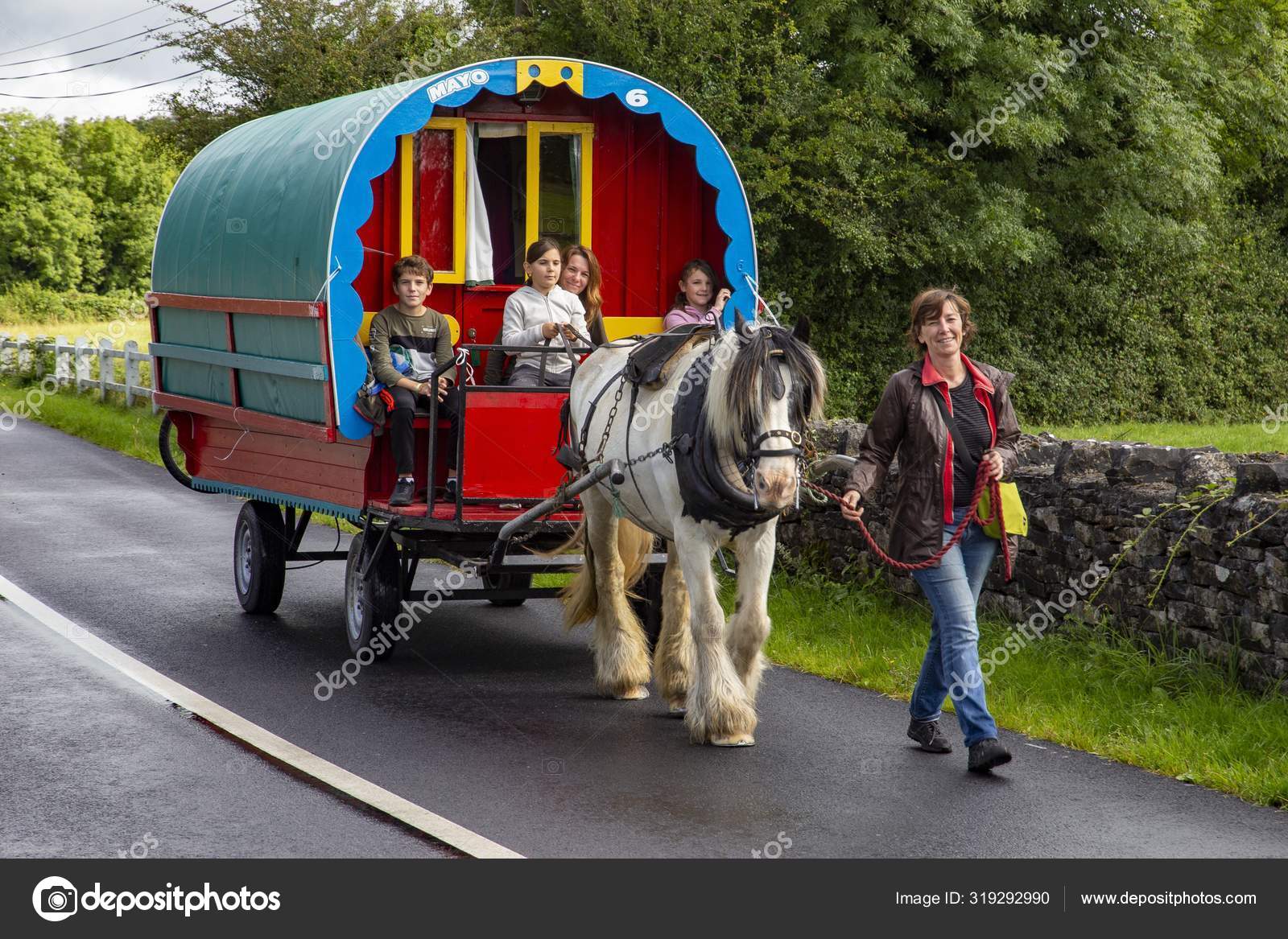 Depositphotos 319292990 stock photo gypsy caravan