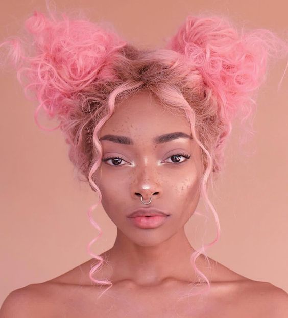 Pink messy