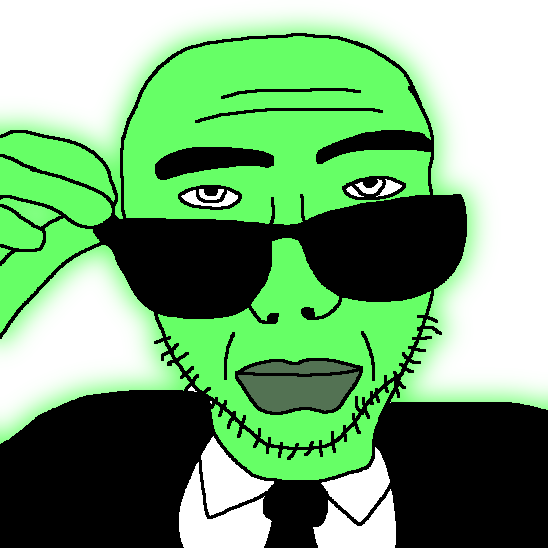 18255 central intelligence agency closed mouth clothes glasses glowie glowing glownigger green