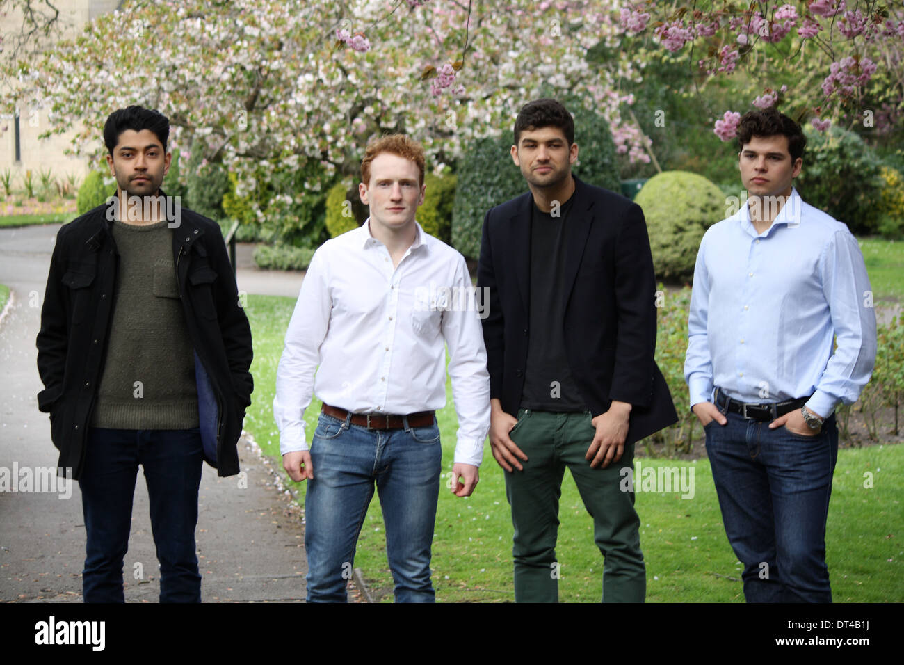 A group of male models standing together DT4B1J