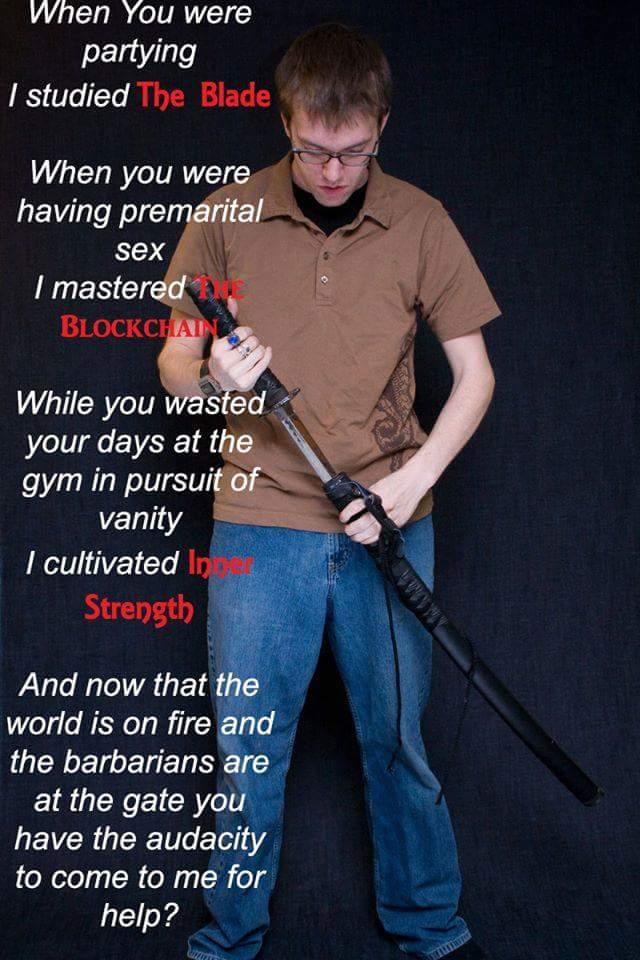 Studied the blade